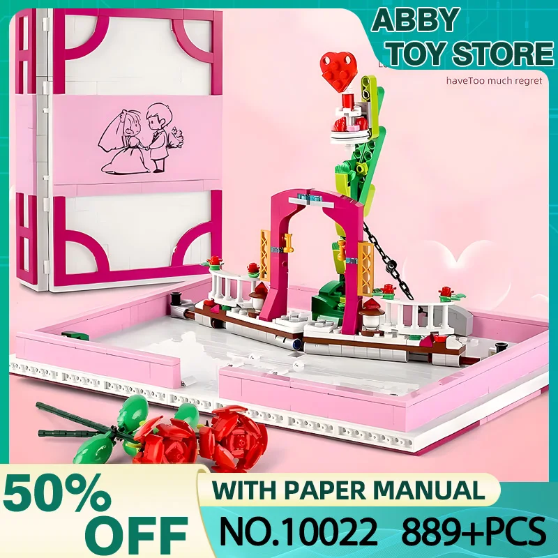 

MOULD KING 10022 Creative Toys Romantic Love Proposal Wedding Book Model sets Building Blocks Bricks DIY Valentine's Day Gifts