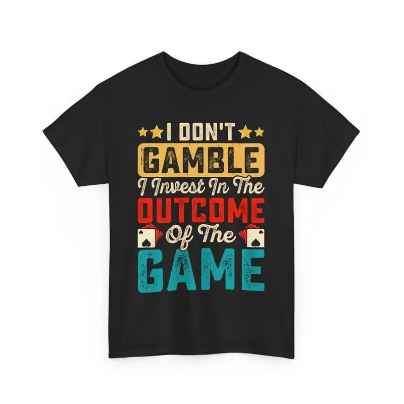 

Забавная футболка для азартных игр «Я не азартный игрок» Инвестит в расходе игры