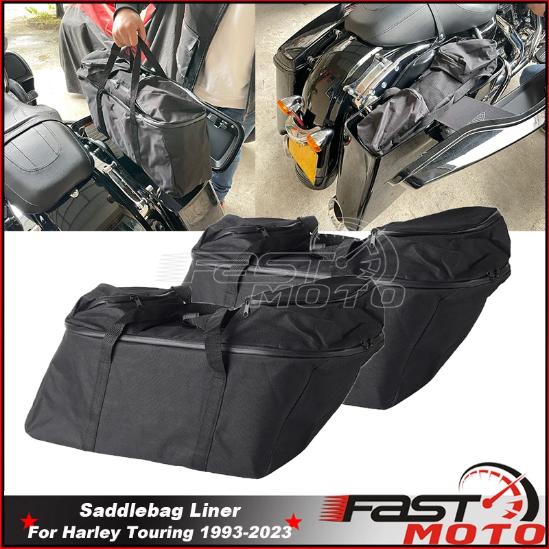 

Saddlebag Motorcycle Bag Luggage Pannier Liner Bags Side Bags Linning For Harley Touring 1993-23 Road King Electra Glide Classic