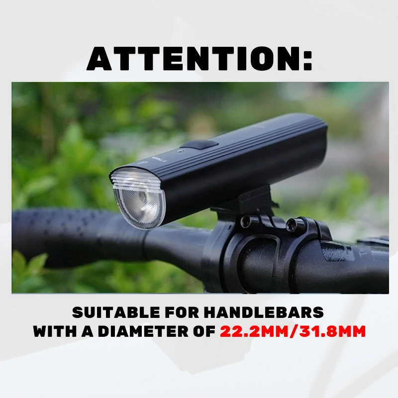 X-TIGER Smart Bicycle Light Waterproof Flashlight TYPE-C Charging LUNMINUS Lamp Automatic Temperature Control Bike Front Light