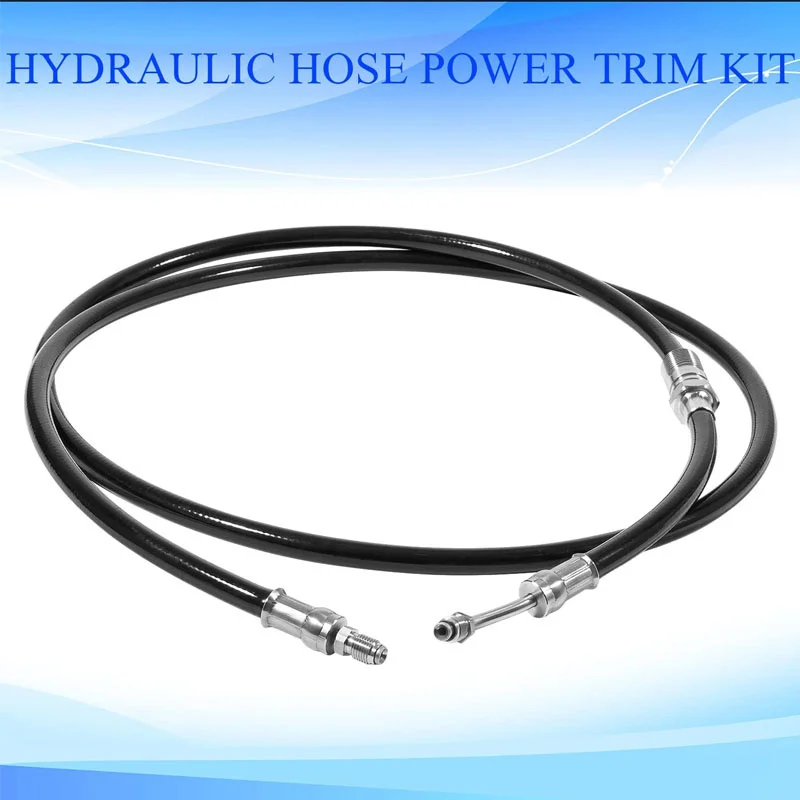 Hydraulic Hose Power Trim Kit Fit for Volvo Penta DPH DPR Replaces 21721550 21721548 Marine Boat Outboard Motor Black Cable Tube