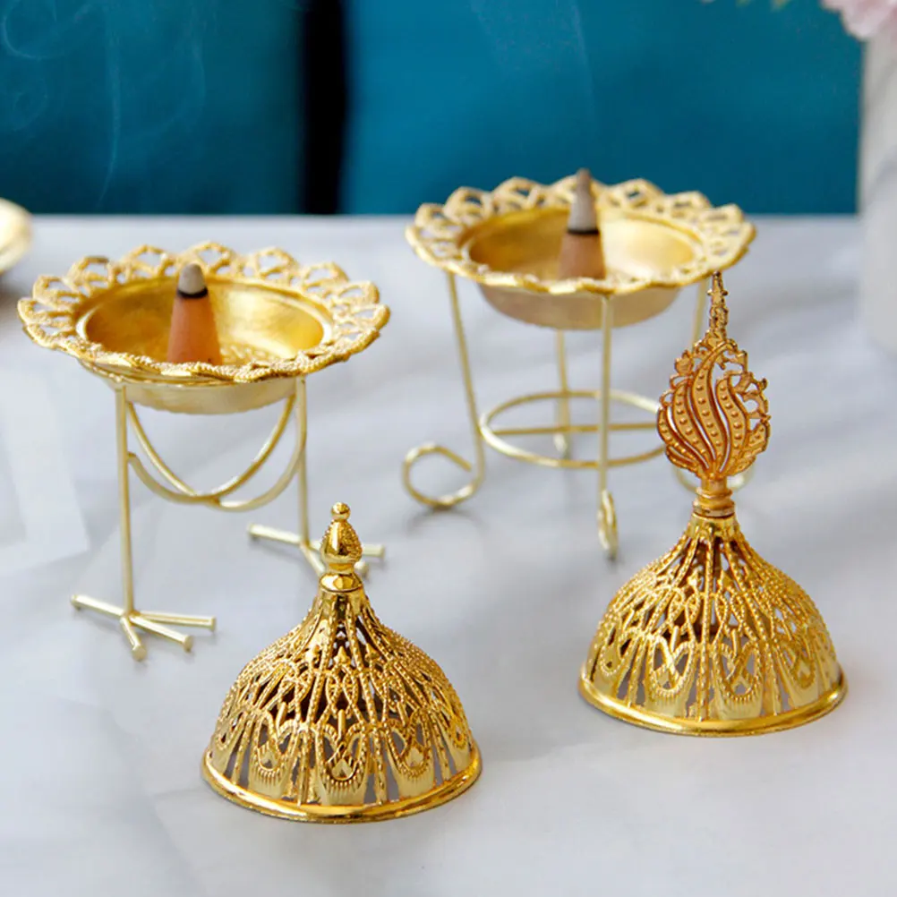 

Middle East Style Incense Burner Metal Vintage Design Home Study Yoga Room Aromatherapy Burner Censer Ornament