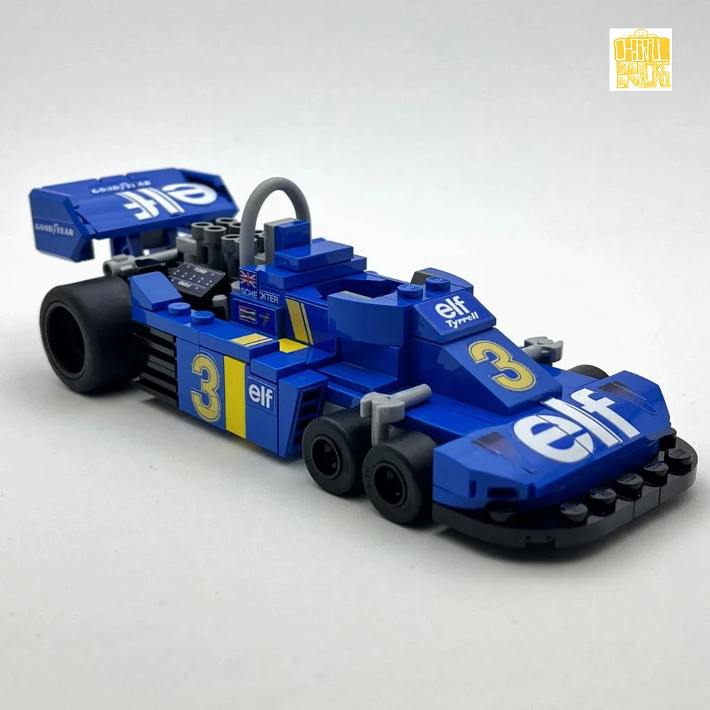 MOC-42920 P34 coche de carreras escala 1:27 modelo con dibujos en PDF bloques de construcción niños DIY juguetes cumpleaños regalos de navidad