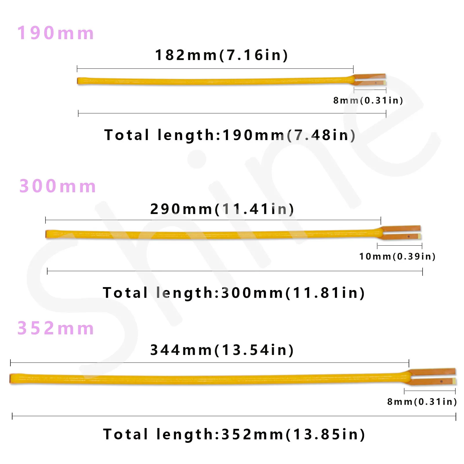 Imagem -04 - Edison Led Bulbo Eletrodo co Direcional Filamento Flexível Vela Camping Luz 25 mm 80 mm 110 mm 128 mm 190 mm 300 mm 352 mm Dc3v