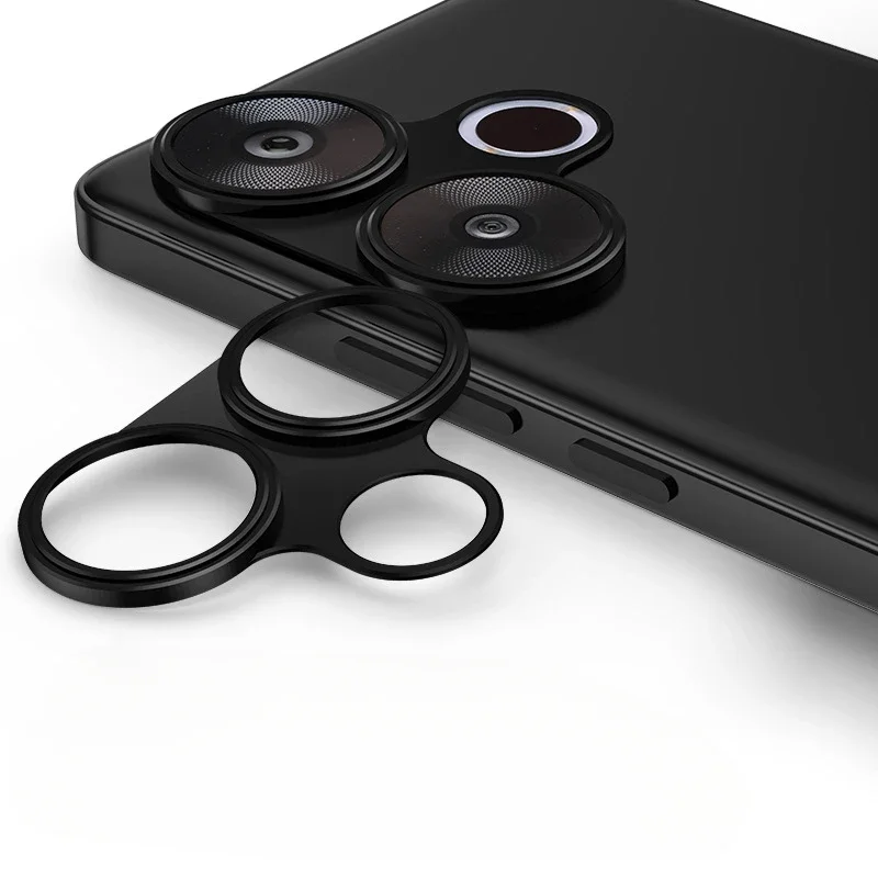 For POCO F6 Redmi Turbo 3 Aluminium Alloy Camera Lens Hollow Protector Metal Sticker Ring PocoF6 Turbo3 Protection Film Cover