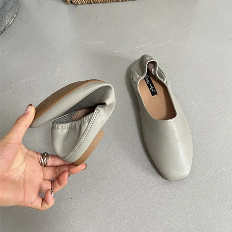 Damen-Ballettschuhe, Lässige Weiche Damenschuhe, Tanzschuhe, Neue Frühlings- und Herbstmode, Flache Slip-On-Schuhe für Damen – Detail 7