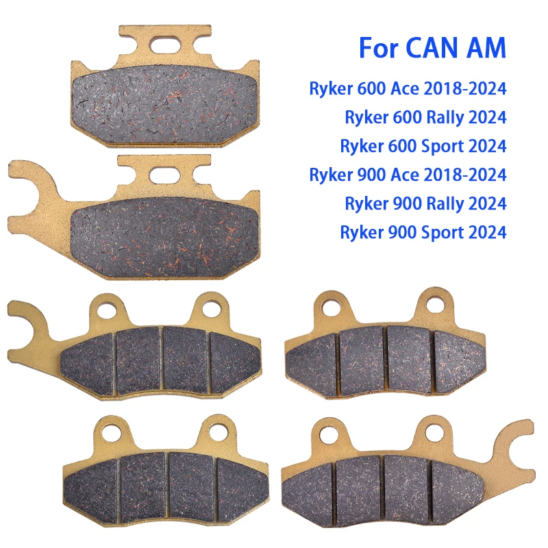 

Motorcycle Front Rear Brake Pads Set for CAN AM Ryker 600 900 2018 2019 2020 2021 2022 2023 2024 Ace Rally Sport 600CC 900CC