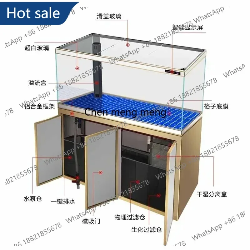 

M02 Arowana Fish Tanks Aquariums Cabinet Multifunction Originality Cabinet Aquariums Nordic Simple Design Pet Products Tangki