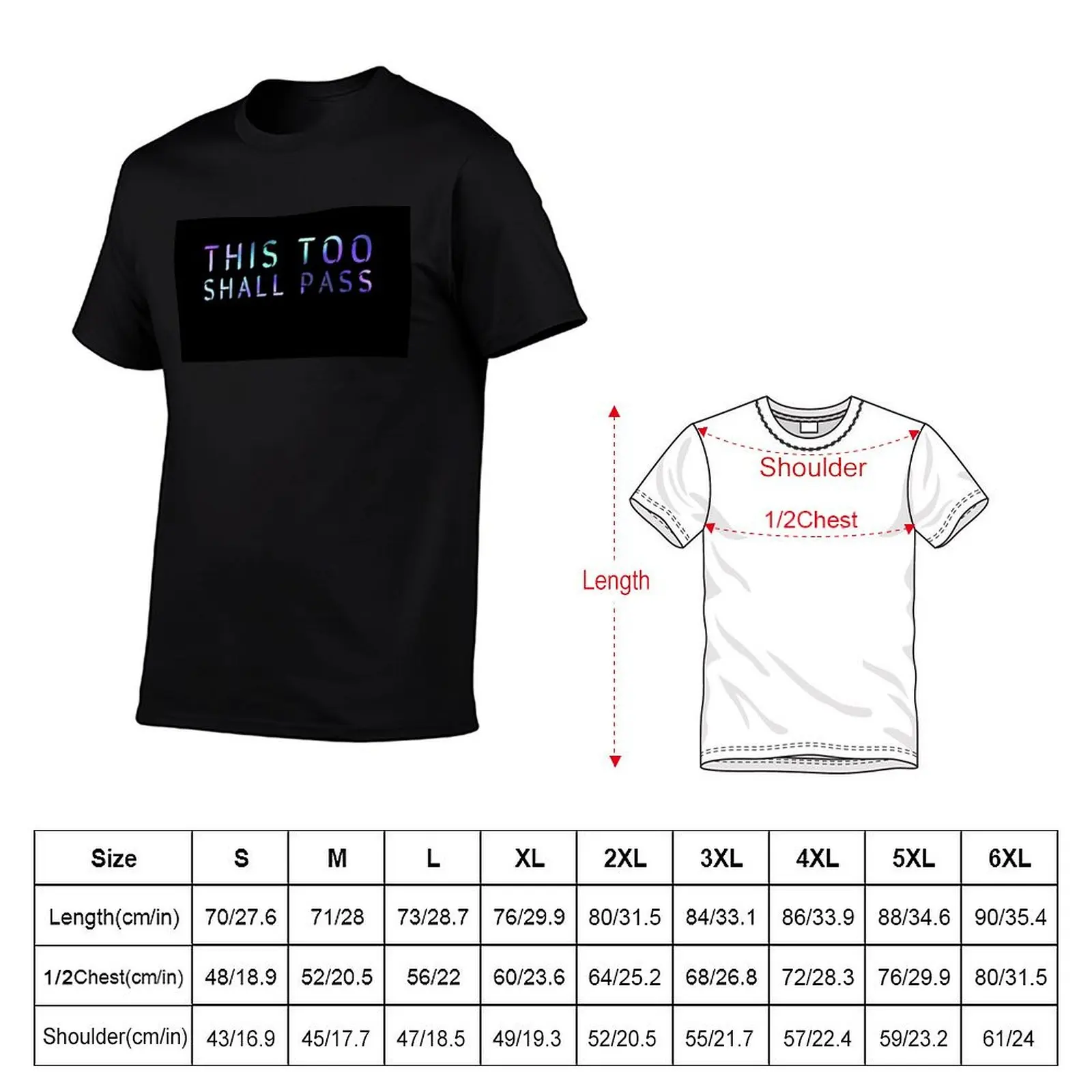 This too shall pass T-Shirt Work Short Sleeve Cotton Top