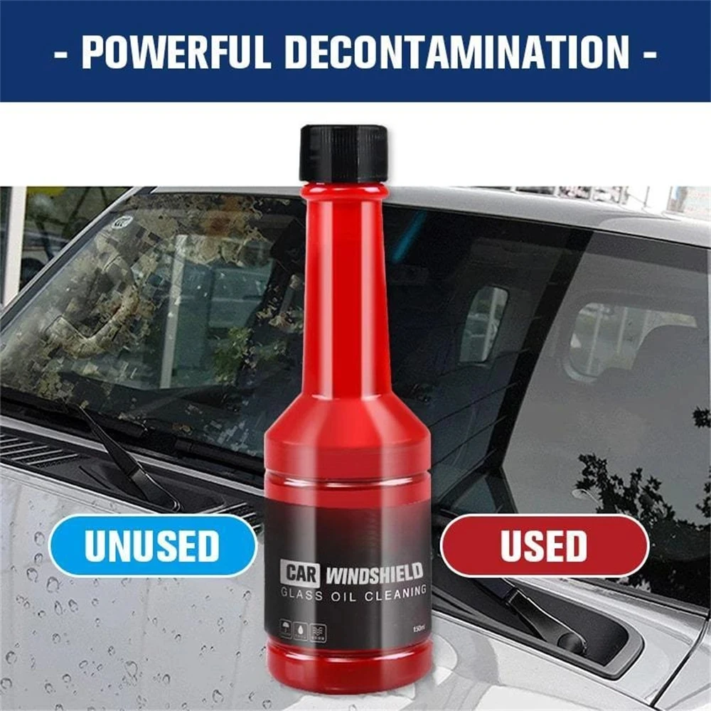 Removedor de película de aceite de vidrio para coche, agente de revestimiento de vidrio limpiador, película de aceite de lluvia de vidrio Universal, líquido suave, estilo de coche, 150ML