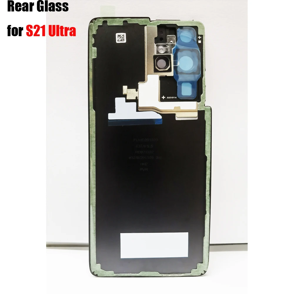 OEM Materials Glass Back Cover Case For SAM-S21 Ultra 5G S21Ultra Back Glass Rear Cover Battery Door Housing For S21Ultra