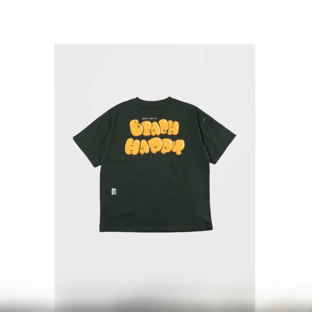 

ex Pure Cotton ort Sve T-irt Long Valley Letter Print Loose Fit Ci Boy Sle White Sail Casual Top for Spring Su...