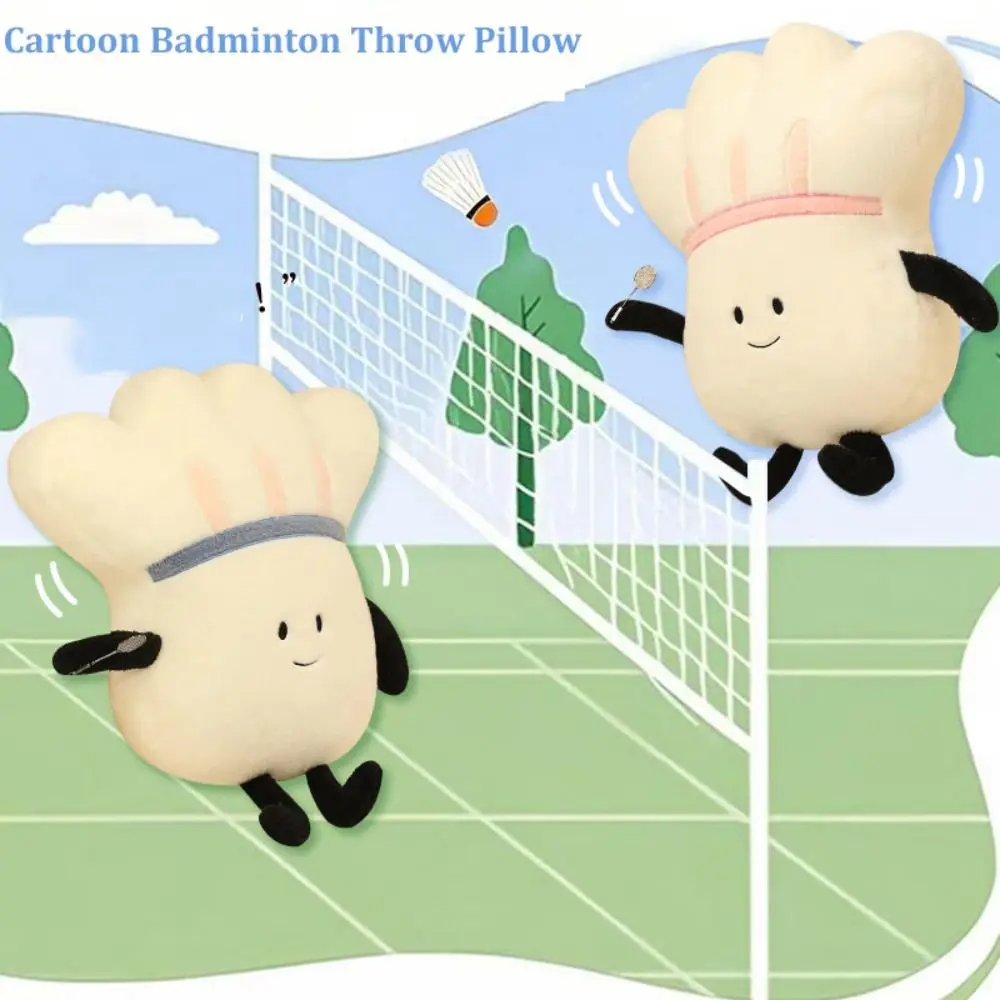 Oreiller de Badminton amusant, dessin animé, décoration de la maison, doux et mignon, créatif, pour lit et canapé