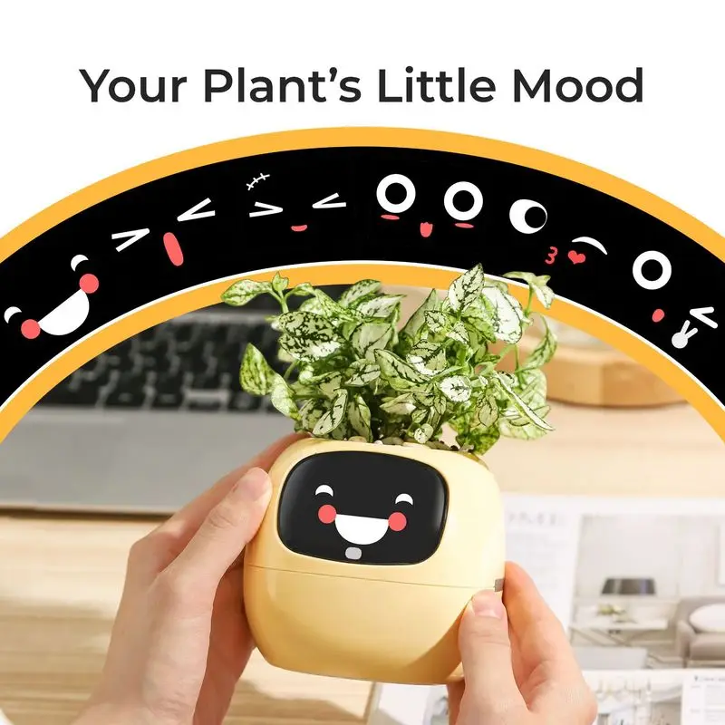 IVY AI Robot Electronic Pet Plant Cute Desktop Companion Interactive Toy Healing Emotional Support Creative Gift for Festival