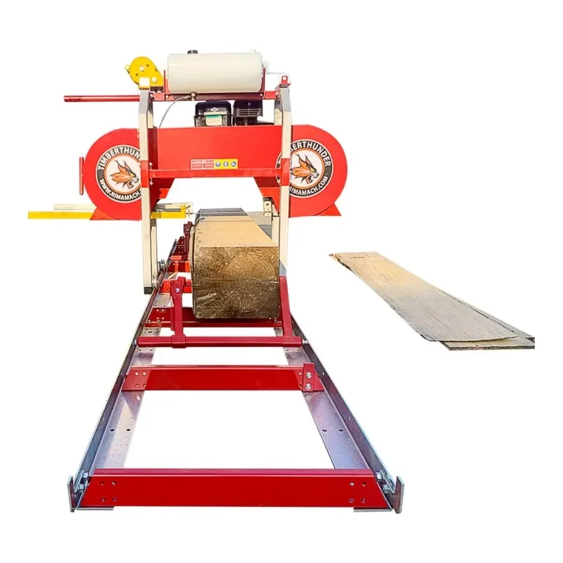 

Portable Horizontal Bandsaw Machine /Electric Wood Cutting Saw Wheels Trailer Sawmill New Condition Woodworking Industries
