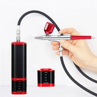 Personal Portable Cordless Mini Airbrush With Compressor Kit Multi-Purpose Rechargeable Equipment Machine Powerful Ladys Gifts