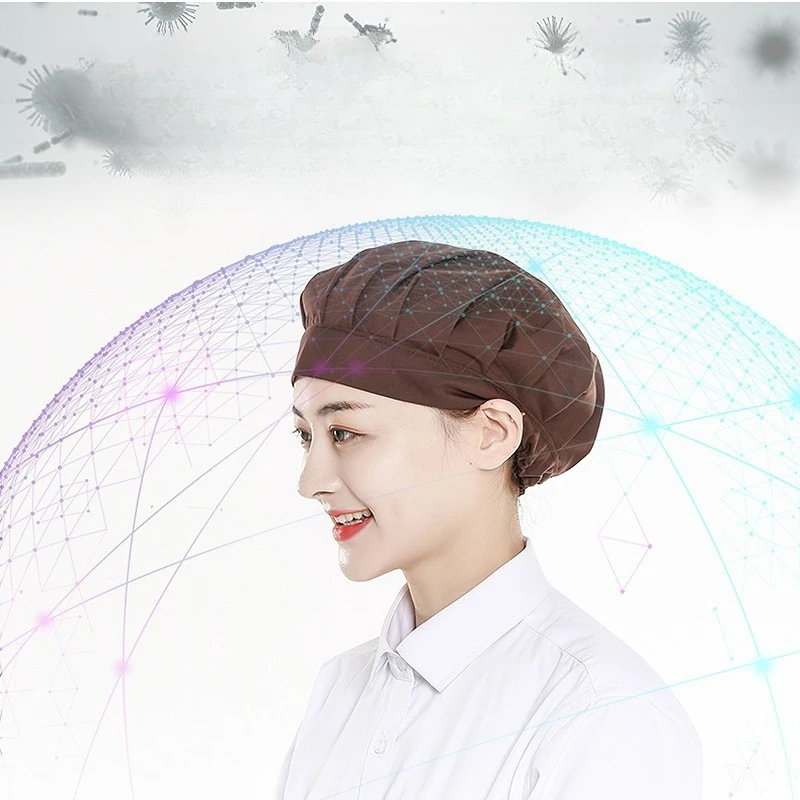 Cantina restaurante gorra antipolvo de malla transpirable taller de fábrica sombrero de trabajo multicolor cocina humo Chef sombrero