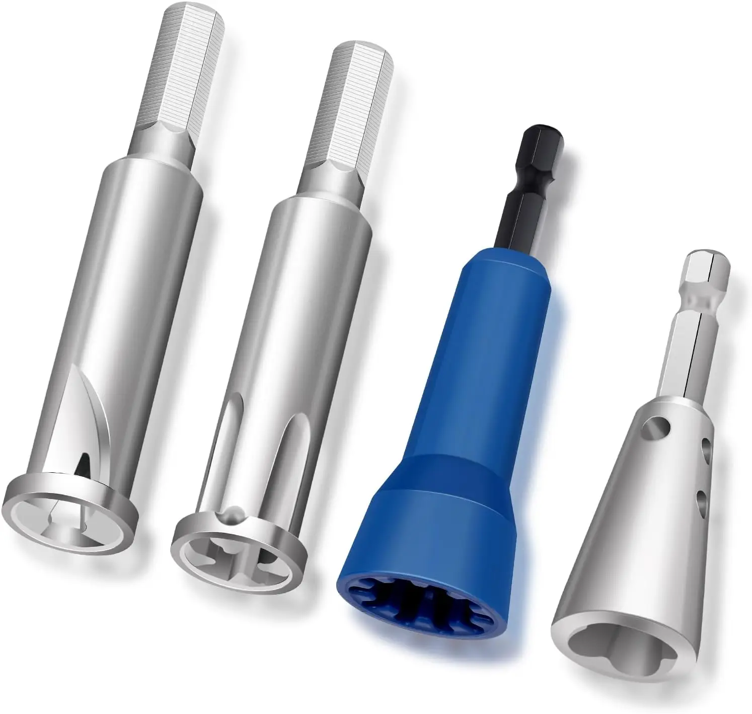 4Pcs Wire Twister Tool for Drill Wire Nut Twister Wire Stripper Tool Connector Driver with 1/4