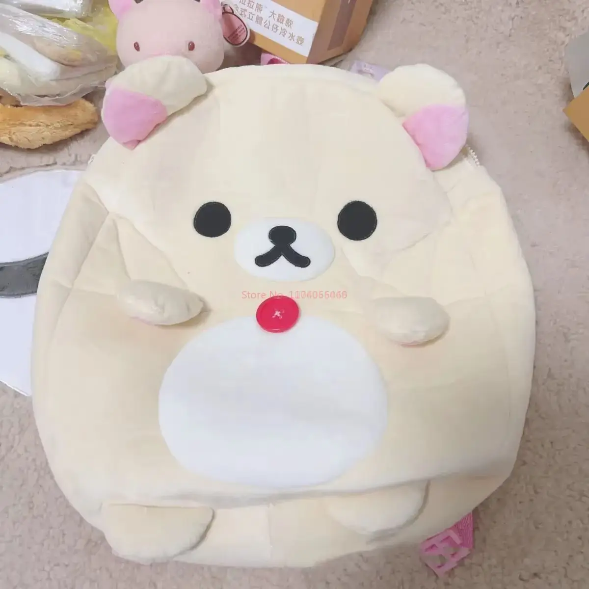Kawaii japanischer San-X Bär Rilakkuma Plüsch Rucksack alt lässig Cartoon große Kapazität Aufbewahrungstasche Student Schultasche Geschenk