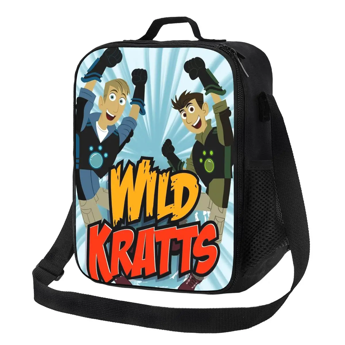

Pattern Logo Wild Kratts Insulated Lunch Bag Women Picnic Storage Food Boxes Leakproof Container Cooler Thermal Lunch Box Tote
