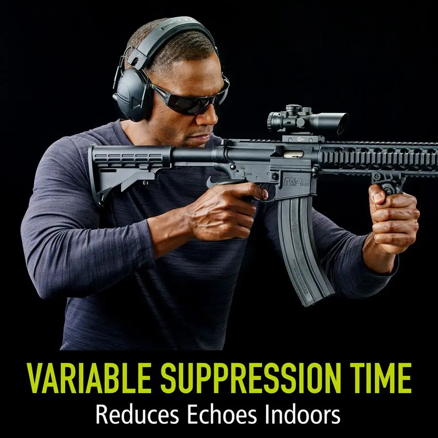 واقي السمع الإلكتروني Sport Tactical 100، حماية الأذن، NRR 22 ديسيبل، مثالي للنطاق، الرماية والصيد، TAC100OTH