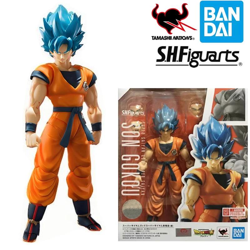 

Фигурка Dragon Ball Goku Original BANDAI S.H.Figuarts Super Saiyan God Son Gohan, аниме, модель из ПВХ, игрушка в подарок, 14 см, в наличии