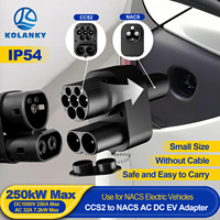 Kolanky CCS2 to NACS EV Adapter AC and DC Fast Charging Adapter CCS2 Electric Vehicle Charger Converter for Nacs Standard Car