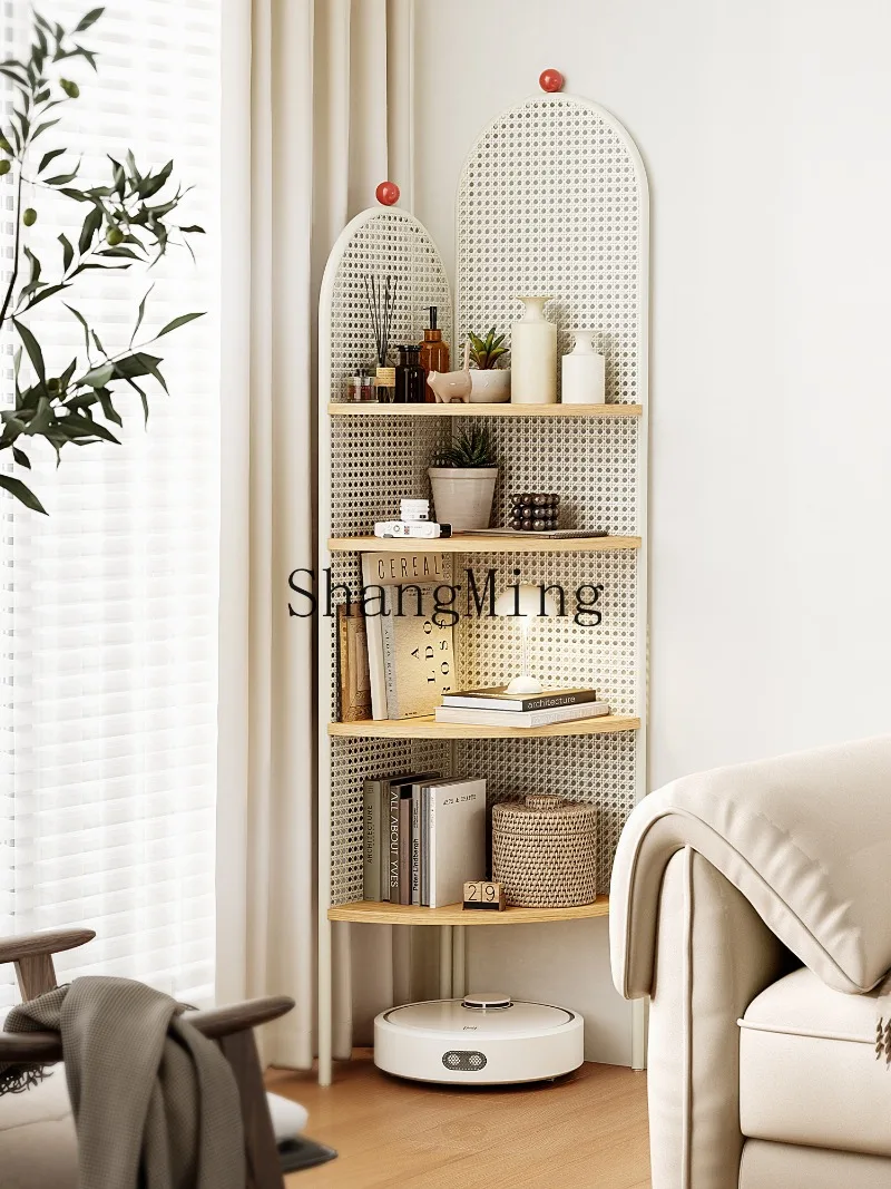 

LXY corner multi-layer simple household living room integrated floor storage against the wall