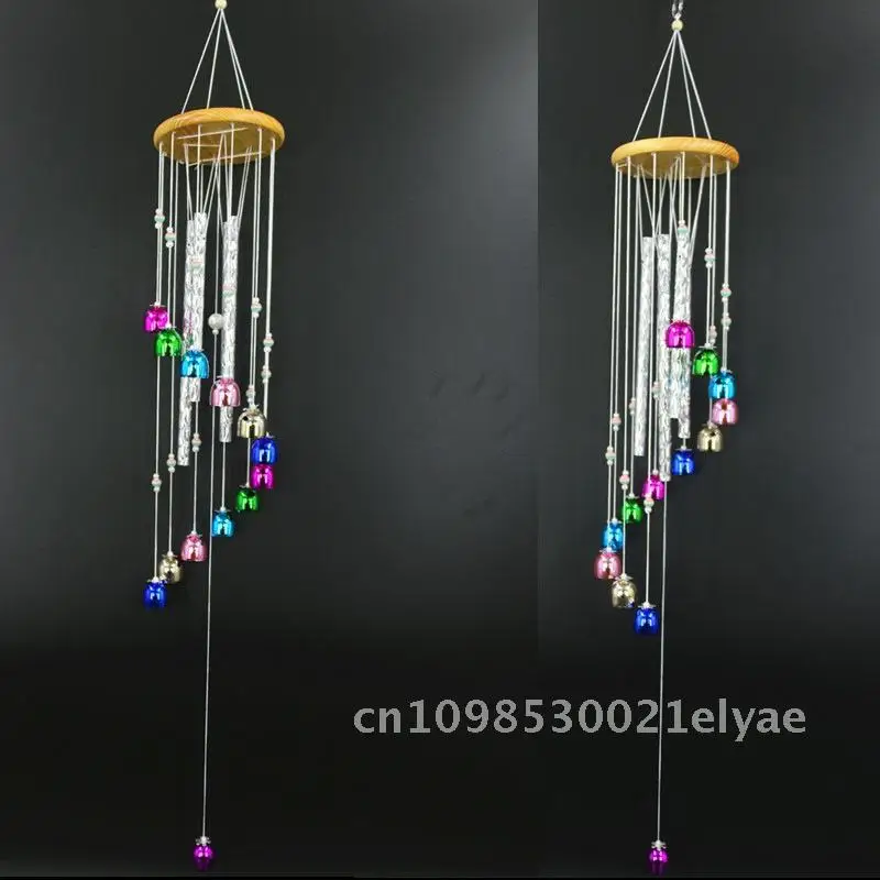

Colorful Bell Wind Bell Solid Wood Aluminum Tube Wind Bell Copper Alloy Hanging Decoration Wind Bell Birthday Blessing