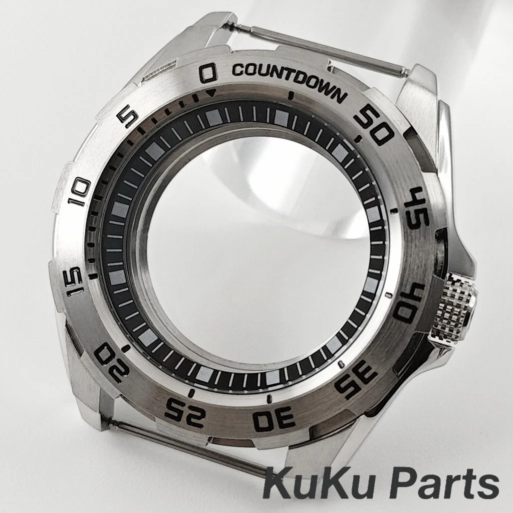 44 مللي متر NH35 تعديل الوحش حالة حلقة ساعة ميكانيكية اكسسوارات الدقة مناسبة لحركة NH34 NH35 NH36 NH38 NH70
