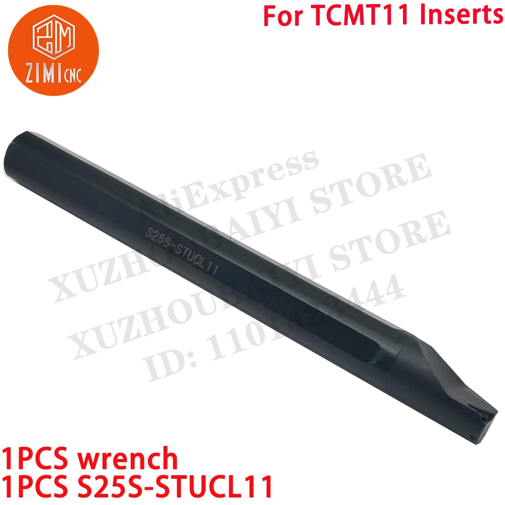 1 PZ S25S-STUCL11 Meccanica CNC portautensili interno al tornio barra noiosa Per inserti TCMT11 S25S-STUCL11 tornio per metalli Strumento per tagliare