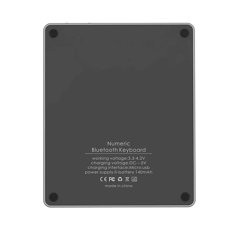 قابلة للشحن 28 مفاتيح بلوتوث متوافق لوحة رقمية لاسلكية صغيرة Numpad سبيكة رقيقة جدا لوحة المفاتيح اللاسلكية