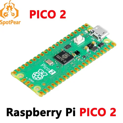 Imagen 2 del producto Raspberry Pi Pico 2 RP2350 Pico2 Opcional Pico2W 2 W ARM Cortex-M33 Y RISC-V Hazard3 520 KByte 4MByte QSPI Flash