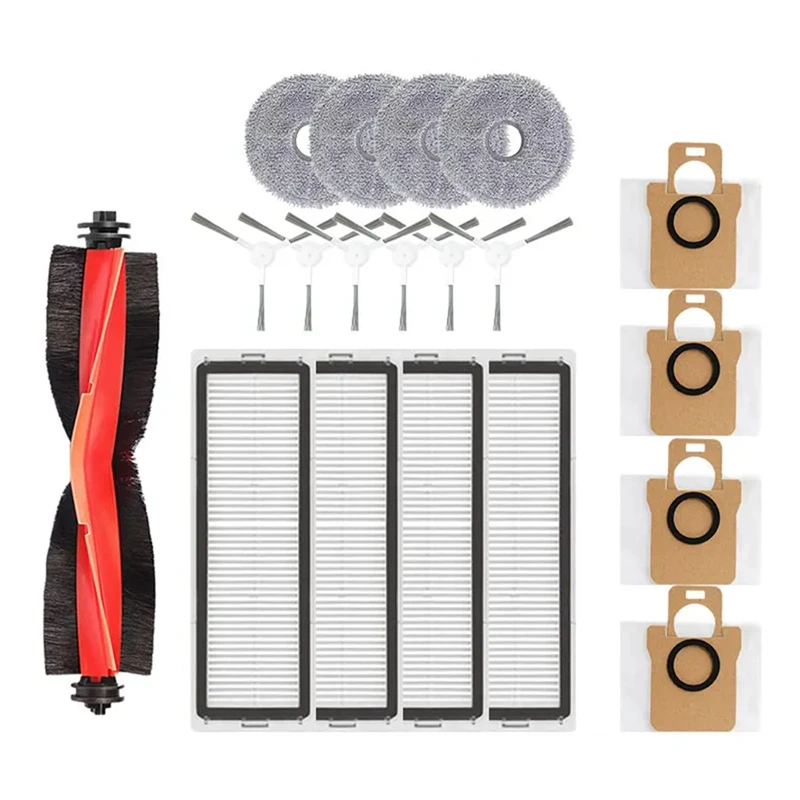 Para Xiaomi Robot aspirador X20 + / X20 Plus Robot aspirador rodillo principal Cepillo Lateral paño de mopa bolsa de polvo Accesorios