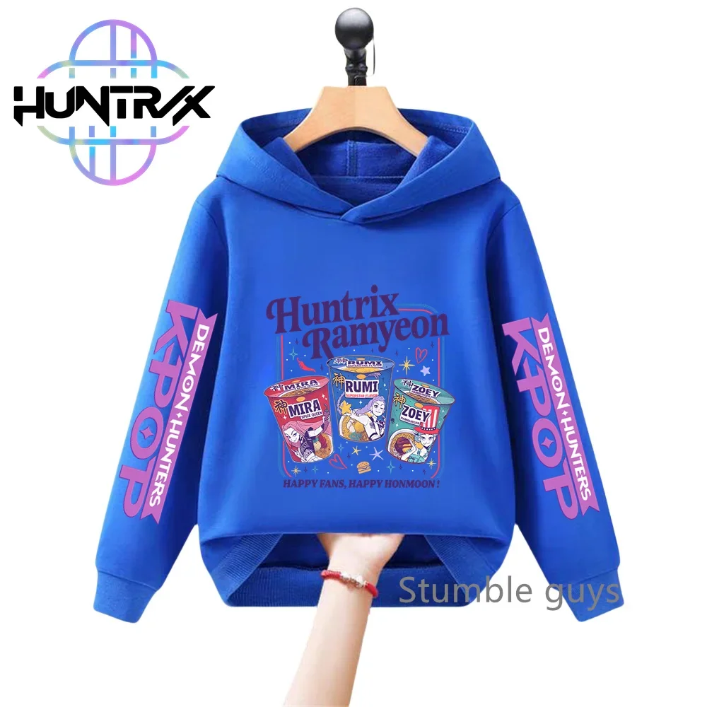 الخريف KPop شيطان الصيادين الاطفال هوديي طويلة الأكمام البلوز أنيمي الكرتون الفتيان ملابس الفتيات العصرية 2026 جديد #6