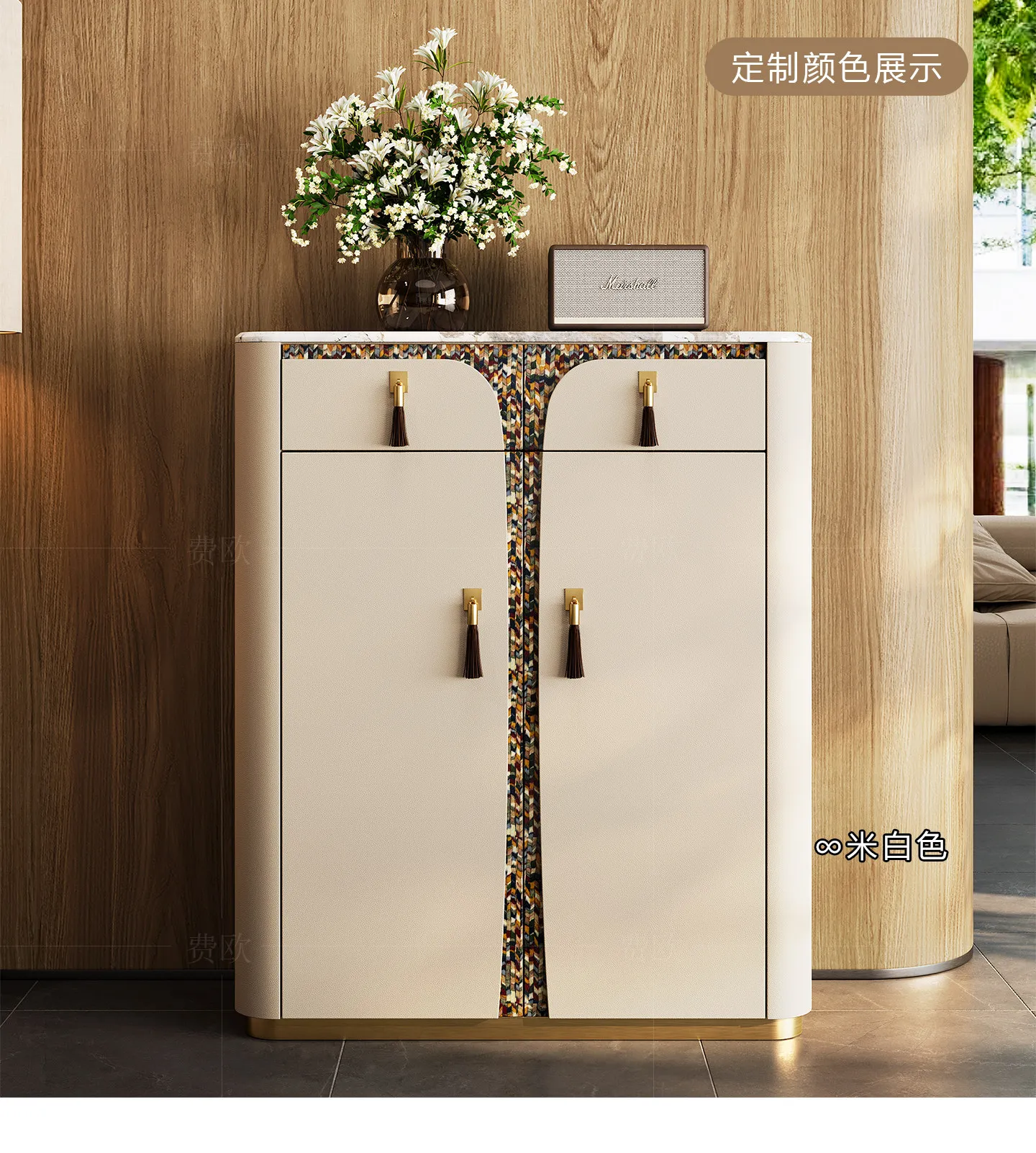 LMM high-end light luxury shoe cabinet household foyer storage shoe rack fashion entrance cabinet