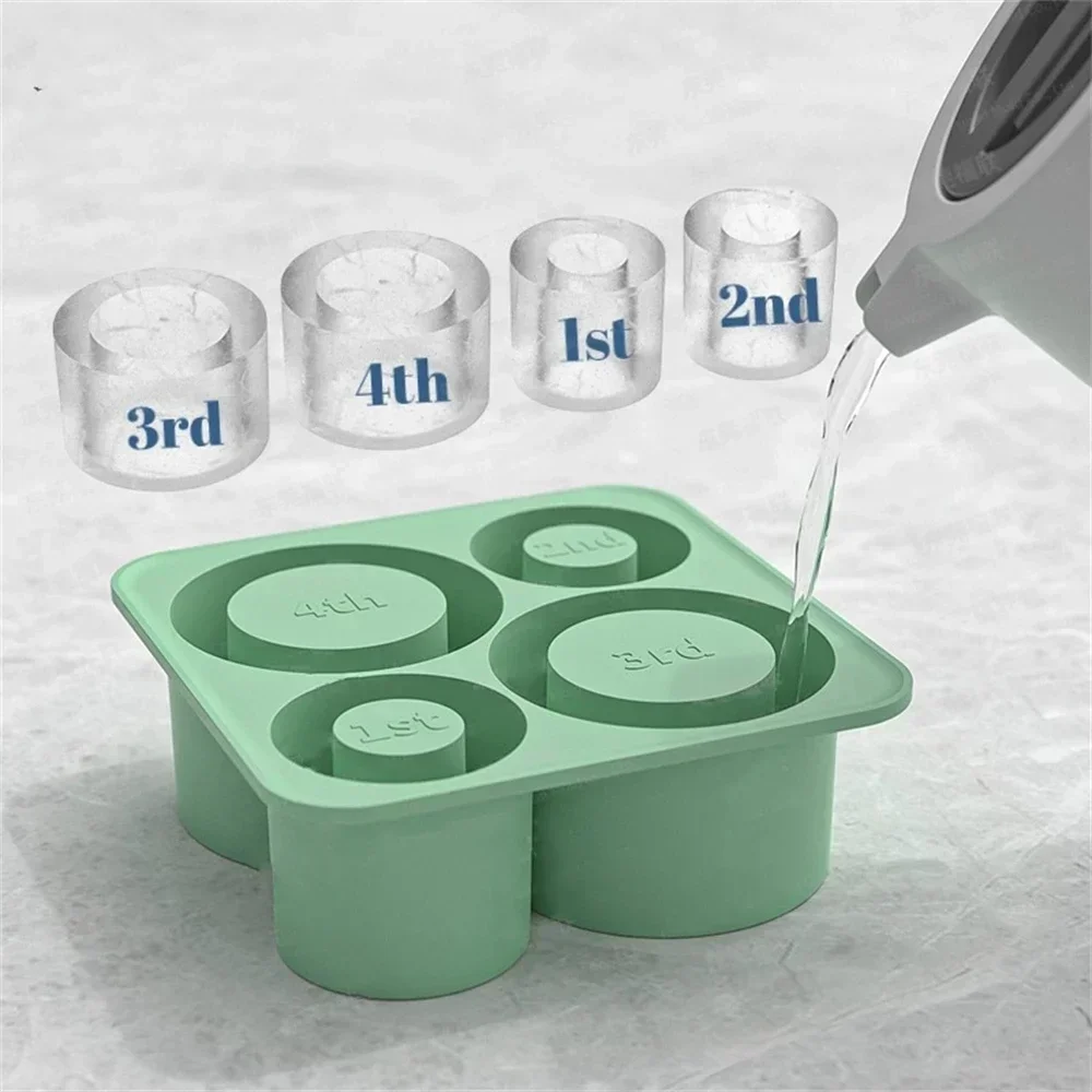 Silicone Ice Cube Molds for 20 30 40oz for Stanley Summer Ice Mold Cube Tray Ice Drink Cup Manufacturer Round Silicone Mold