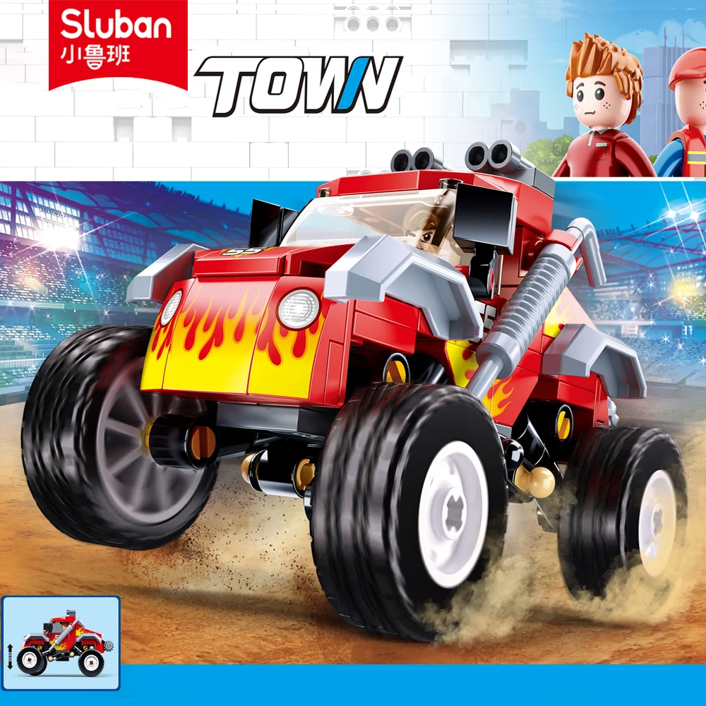 

Sluban Building Block Toys Model Bricks Town B1105 Shock-absorbing Off-road Vehicle 150PCS Compatbile With Leading Brands