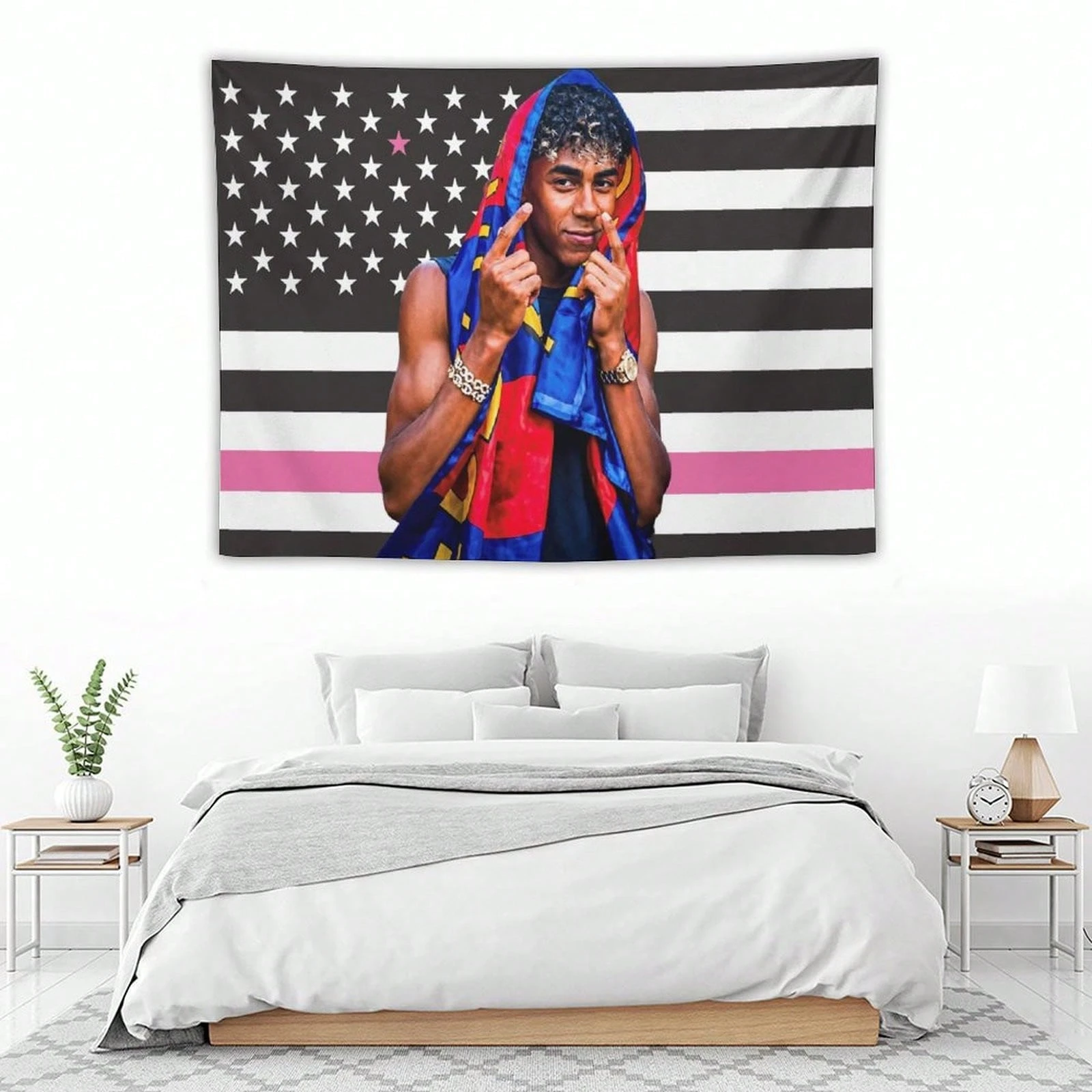 1pc Yamal Tapestry,Featuring The Soccer Star 2026 Spain Matador Corps Fun Tapestry Suitable For College Dormitories, Living Room