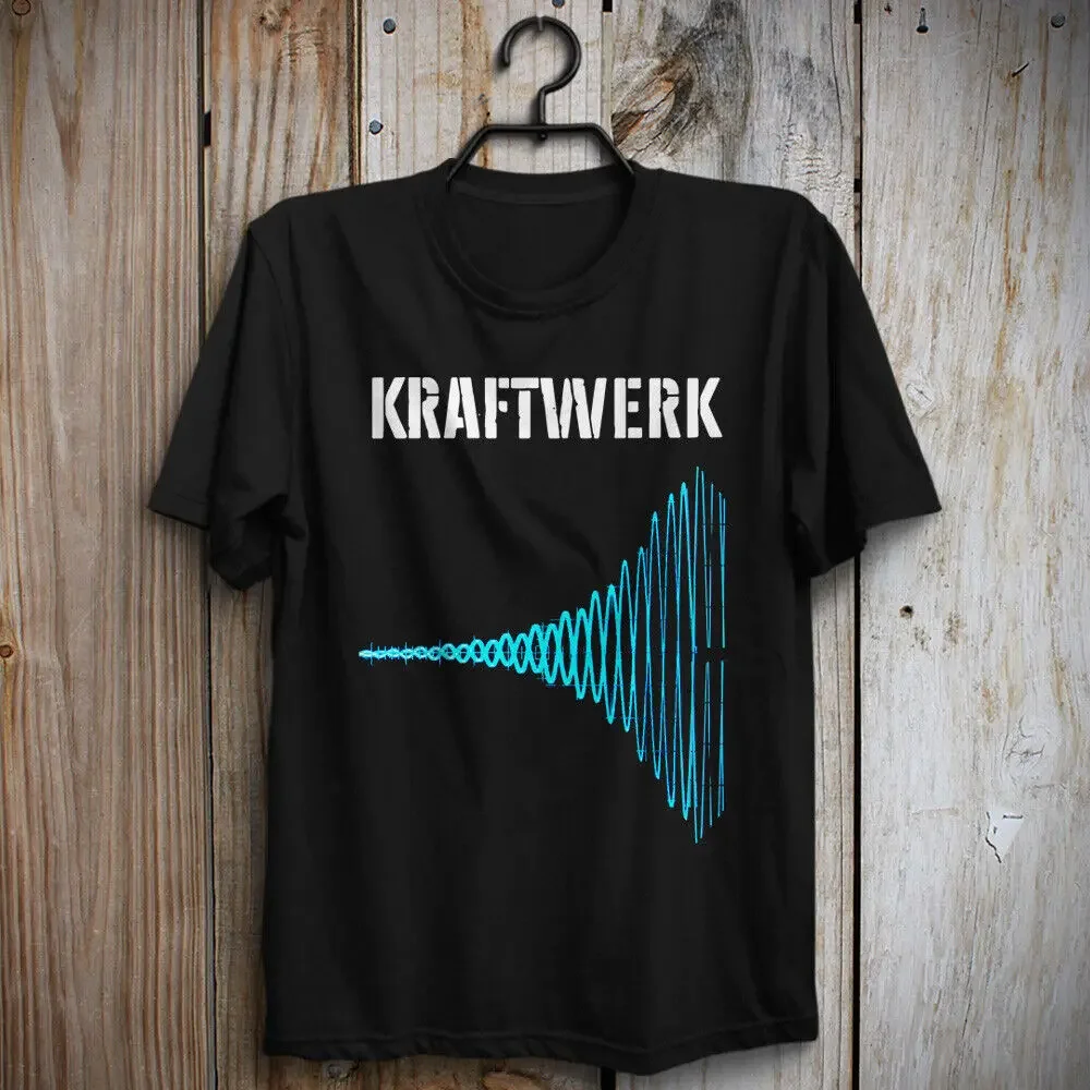 Summer Funny Fashion Tops Kraftwerk Group Retro 80s 90s T Shirt Electronic Ralf Hutter Florian Schneider Harajuku Oversized tops