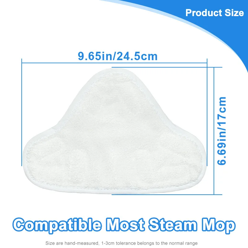 3 pezzi Steam Mop Pad Mop panno lavabile pulito microfibra lavabile Mop Head In Mop panno riutilizzabile per H2O X5 modello 25*18 CM