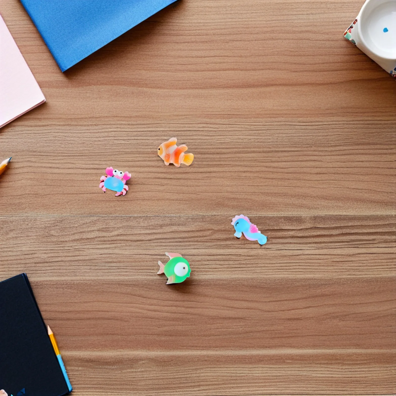 30Pcs Marine Animal Thumbtacks Cute Ocean Push Pins Resin Decorative Pushpins for Cork Board Bulletin Notice Photo Display