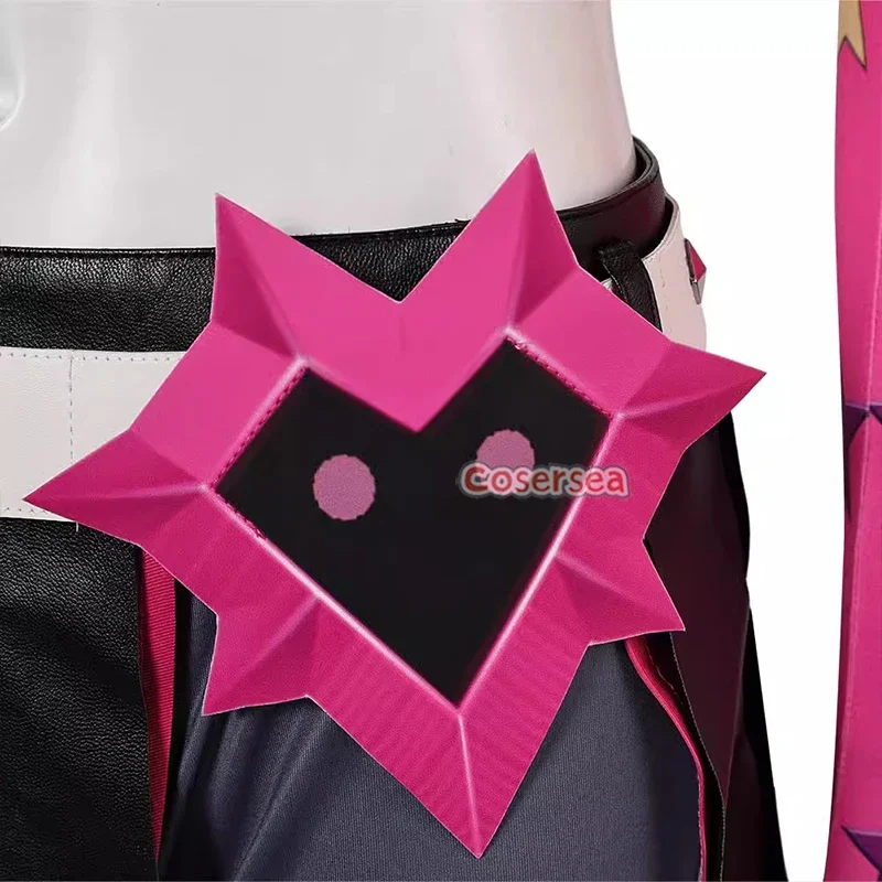 أزياء CosplayCosersea Jinx التأثيرية أزياء Lovestruck Jinx أزياء الهالوين للعب الأدوار والحفلات النسائية فستان موحد كوس الزي الكامل