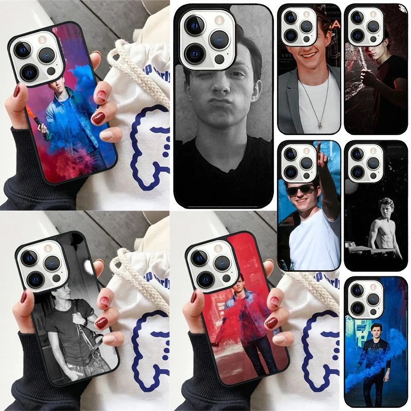 Tom Holland Handsome Cover For iPhone 16 13 14 15 Pro Max 12 Mini 11 15 Pro Max 6 7 8 Plus Max SE 2020 Phone Case