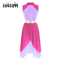 Leotardos de gimnasia para mujer, ropa de baile de Ballet, vestido superpuesto de baile lírico litúrgico, túnica, vestidos de adoración litúrgica