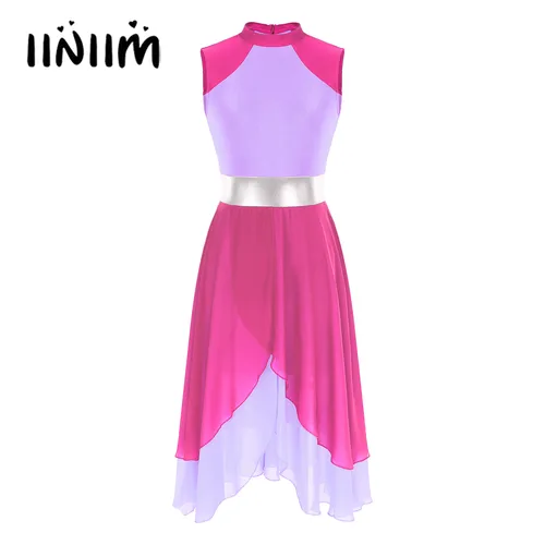 Leotardos de gimnasia para mujer, ropa de baile de Ballet, vestido superpuesto de baile lírico litúrgico, túnica, vestidos de adoración litúrgica