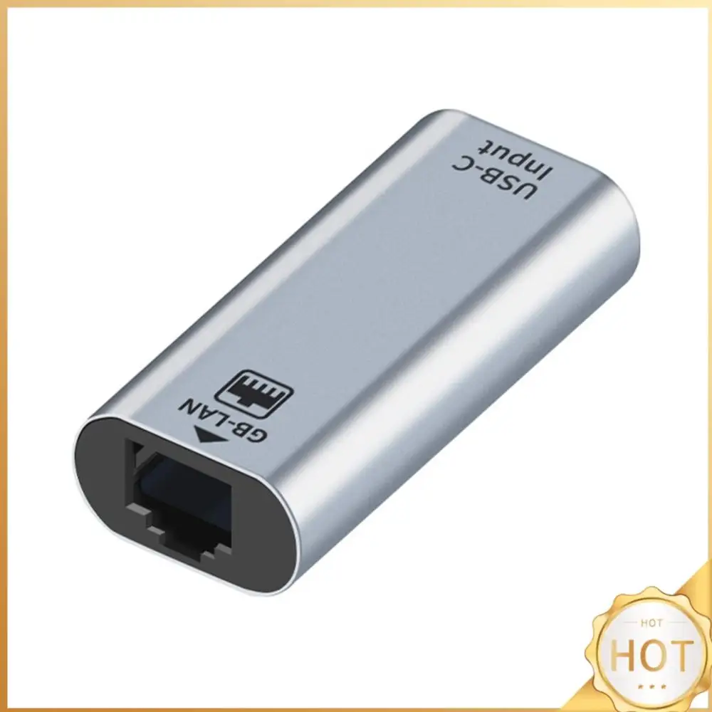 

Convenient Simple Operation USB C Type-C Female to RJ45 Female Ethernet Gigabit Wired LAN Network Adapter