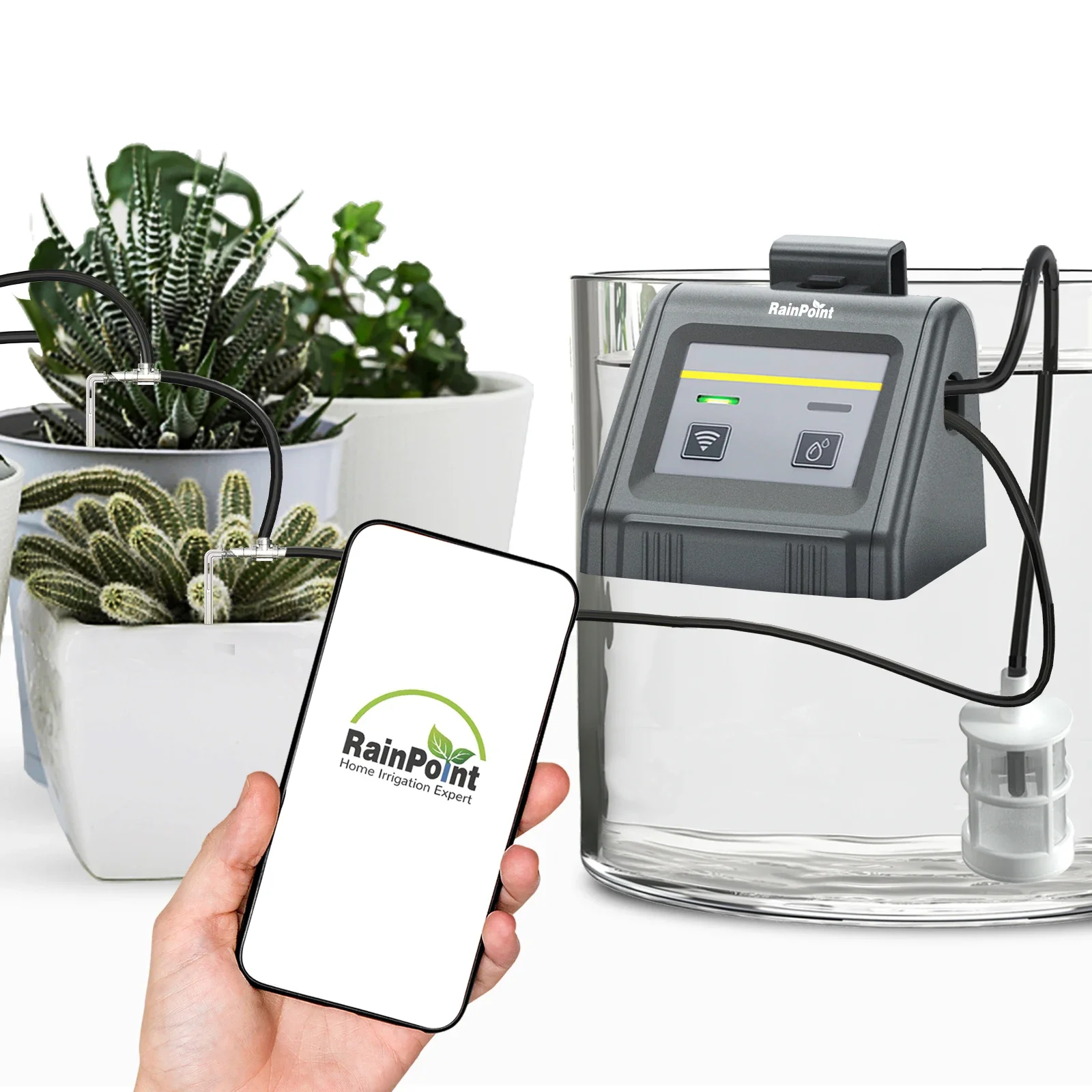 

tuya WiFi Smart wireless remote control water pump timer watering system for greenhouse for indoor garden drip irrigation