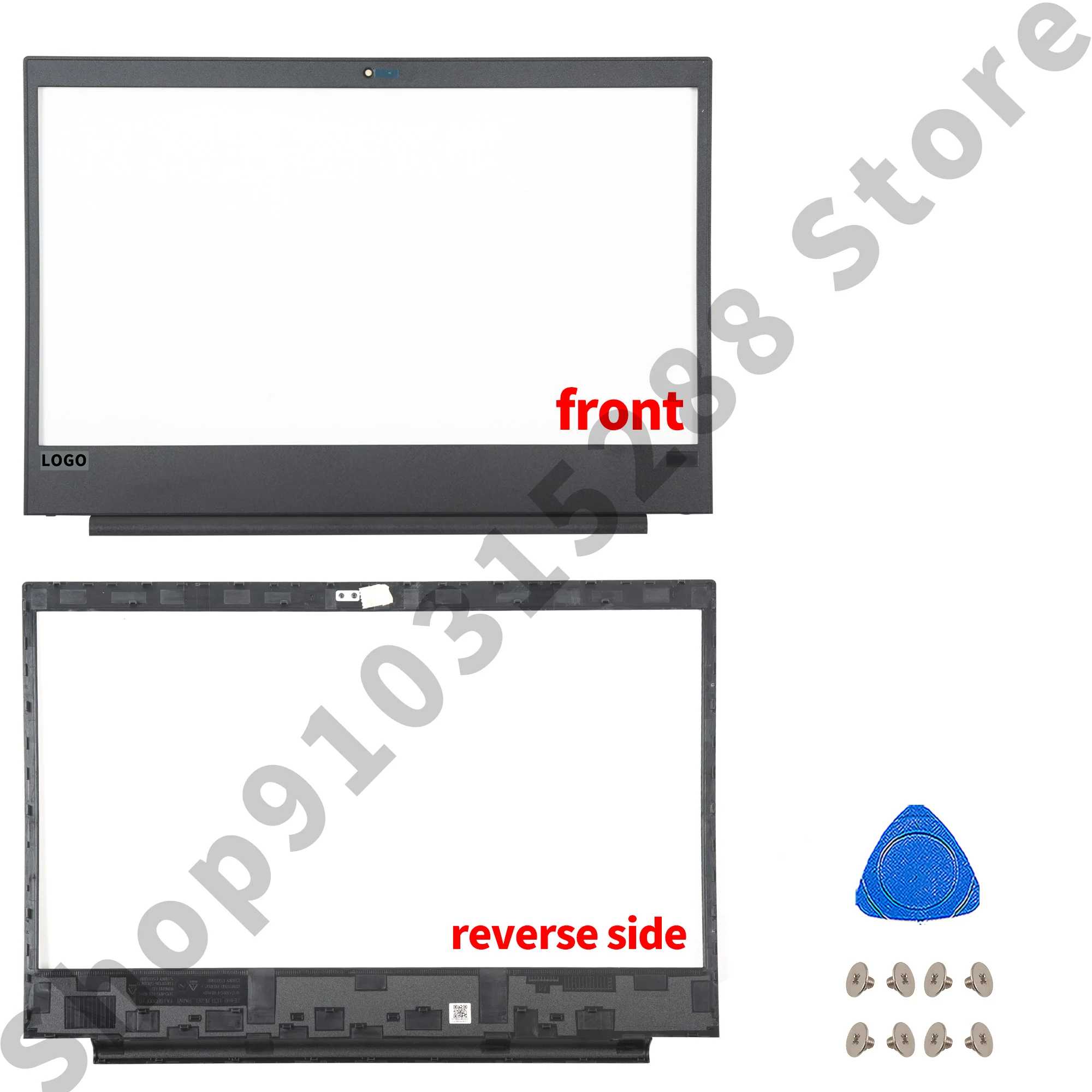 Cubierta trasera LCD para portátil ThinkPad, bisel frontal, parte inferior, bisagras, piezas, E480, E485, E490, E495, R480, R485, nuevo