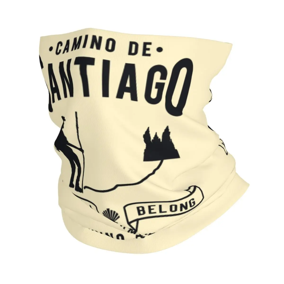 Buen Camino De Santiago шейные гетры для мужчин и женщин ветрозащитный шарф-бандана Winter Compostela Peregrino для пеших прогулок Buen Camino De Santiago шейные гетры для мужчин и женщин ветрозащитный шарф-бандана Winter Compostela Peregrino для пеших прогулок